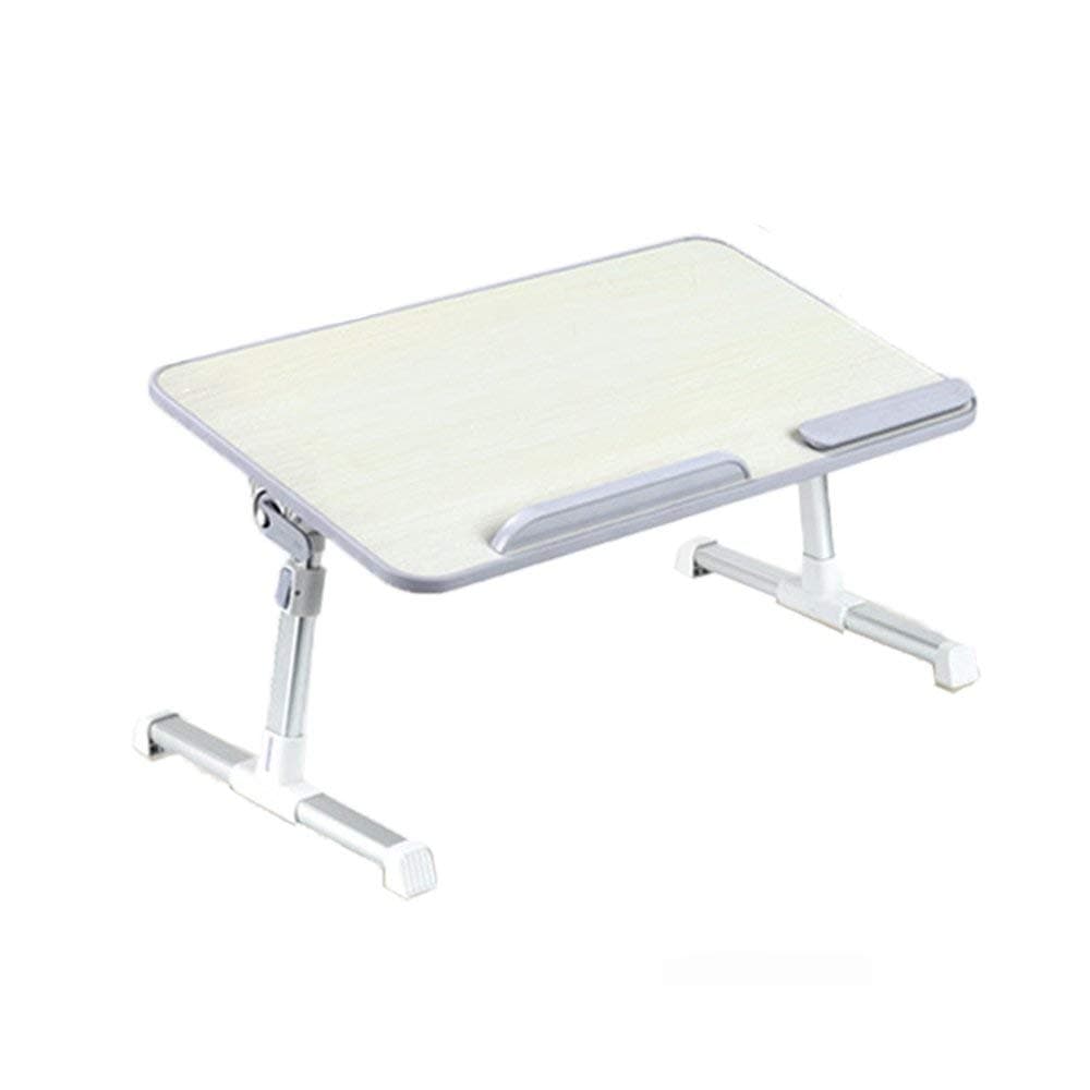 WYZXR Folding Table Adjustable Raisable/Portable/Removable/Computer Table/Dining Table Can be rotated (Color : A, Size : 52 30CM)