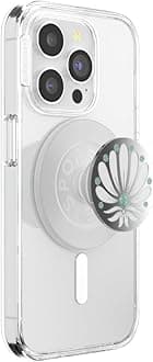 PopSockets Phone Grip for MagSafe with Kickstand, Magnetic Stand, Swappable Top, Secure Hold for iPhone MagSafe Cases, Phone & Tablet Grip, Cute PopSockets - Enamel Desert Gem Bloom