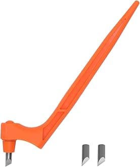 Craft Cutting Tools, 360 Degree Rotating Blades Stainless Steel Cutter Pen with 15, 30, 45 Degree Blades for DIY Crafts, Stencils, Scrapbooks-Orange