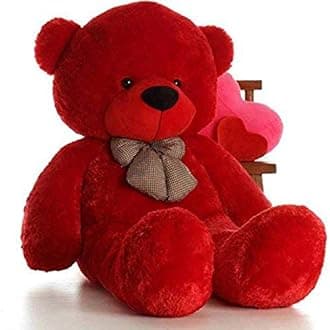 HUG 'n' FEEL SOFT TOYS Soft Toys Long Soft Lovable Huggable Cute Giant Life Size Toy Child Safe Best for Birthday Gift Valentine Gift for Girlfriend 6 FEET RED Plush & Stuffed Toys