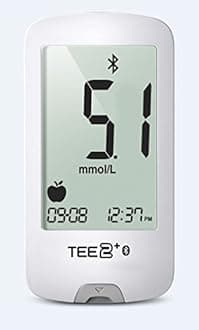 TEE2+ Blood Glucose Meter - Easy to use, Accurate, Stores 1000 Readings, Bluetooth Compatible
