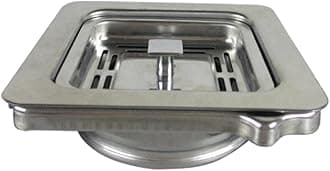 1pc Square Garbage Disposer Basket Stainless Steel Adapter Sink Disposal Stopper Rust