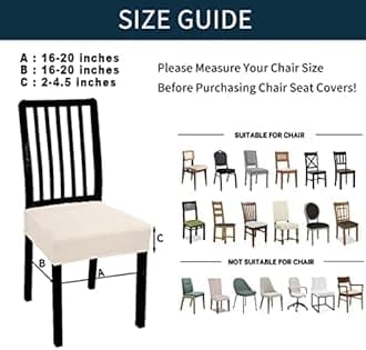 BRIDA Stretchable Floral Geometric Printed Dining Chair Seat Covers Elastic Chair Seat Case Protector, Slipcovers (Maroon Diamond, 1 Seat Cover)