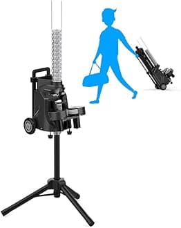 Portable Badminton Shuttlecock Launcher Machine, Automatic Badminton Serve Machine, for Free Adjust Badminton Serve Training, Training Equipment for Players & Coaches