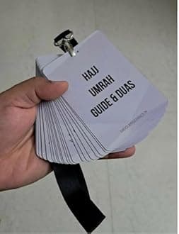 Hajj and Umrah Guide and Dua Cards (with Black Lanyard)