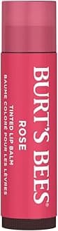Burts Bees Tinted Lip Balm Rose for Unisex 0.15 oz Lip Balm, White, 1 Count (Pack of 1)