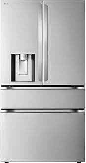 LG 29 cu. ft. SMART Standard Depth MAX French Door Refrigerator with Full Convert Drawer in PrintProof Stainless Steel LF29H8330S
