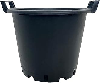 Oakland Gardens 30L Plant Pots Potato Containers Buckets (Pack of 10) Heavy Duty Black Plastic Planters for Outdoor Plants - Large Planter Pots for Gardens - Flowers, Vegetables & Trees…