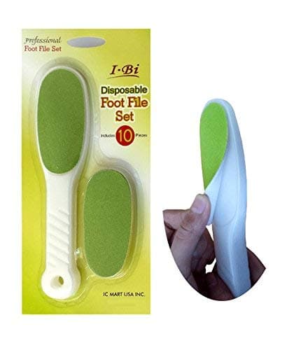 IBI Disposable Green Foot File Set with Replaceable Pad 10pcs