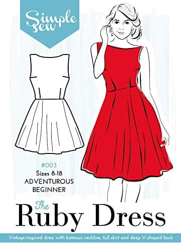 Simple Sew Ruby Multi View Dress Pattern Size UK 8-18