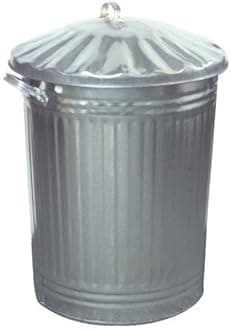 Anything 4 Home 90L Galvanised Metal Rubbish Bin