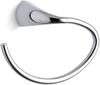 KOHLER Towel Ring, Bathroom-Towel Ring, Alteo Collection, Polished Chrome, K-37057-CP
