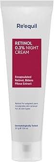 RE' EQUIL 0.3% Retinol Night Cream, Improves Skin Texture, Reduces Acne, Unisex, For All Skin Types, 30G