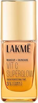 - Lakme Makeup+Skincare VitC Superglow Skin Perfecting Tint Warm Crème W120 25ml