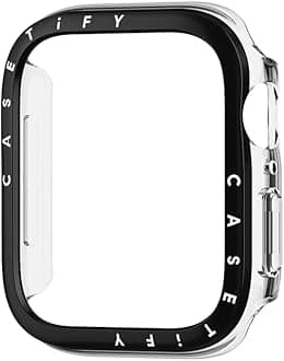 Clear Watch Case - Compatible with Apple Watch Series 10-42mm - Clear Black