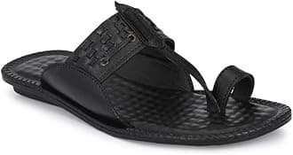 TrueYarn Genuine Leather Kolhapuri Chappals For Men| Leather Slippers For Men | Thong Sandals For Men | Stylish & Comfortable
