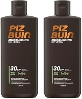 Piz Buin Moisturising Sun Lotion SPF30, 200ml (Pack of 2)