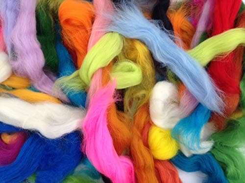 Assorted Wool roving Off-cuts