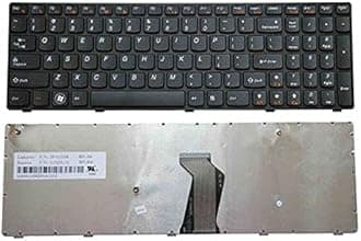 Laptop Keyboard Compatible For IBM Lenovo Ideapad B570 B575 B580 B590 V570 V575 Z570 Z575 P/N MP-10A33Us-6861, Black