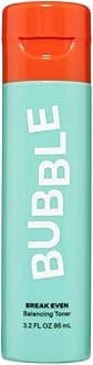 Bubble Skincare Break Even Balancing Face Toner - Gentle Exfoliating Toner & Pore Minimizer for Normal to Oily Skin Types - Skin Care Formulated with Green Tea Extract and Niacinamide (100ml)