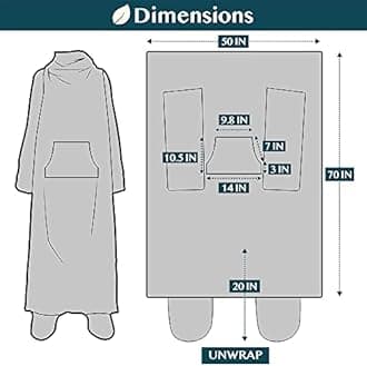PAVILIA Fleece Blanket with Sleeves, Foot Pockets for Women Men Adults, Plush Wearable Blanket Throw Wrap, Warm Snuggle Blanket Robe, Cozy Gift Ideas Wife Mom, Plaid Navy Blue