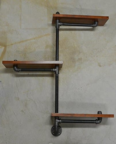 Adjustable Plumbing Pipe Shelving Unit