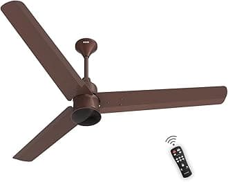 Polycab Silencio Mini 900mm 5-Star BLDC, Remote Ceiling fan for home| 55% Energy Saving, 100% Copper,High Speed, 25 Speed Setting, Reversable & Timer| 4-yr Warranty【Espresso Brown】