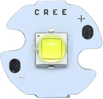 AETOOL - 10W Cold White Cree XML2 XM-L2 T6 LED Light Diode Lamp+20mm/22mm DC3.7V 12𝖵 Driver DIY Flashlight (LED16mm White PCB 17mm 5 Mode Driver)