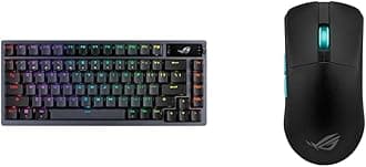ROG Azoth 75 Wireless DIY Custom Gaming Keyboard, OLED Display, Gasket-Mount & ROG Harpe Gaming Wireless Mouse, Ace Aim Lab Edition
