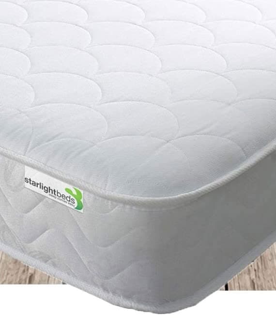 Starlight Beds Small Single Mattress. Shell Design Small Single Memory Foam Mattress with Springs. Soft, 18cm Deep, White. (2ft6 x 6ft3, 75cm x 190cm)