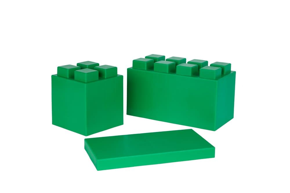 EverBlock Modular Building Blocks Combo Pack, Green, 26 Block