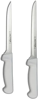 Dexter-Russell 7" and 8" Fillet Knife w/Polypropylene White Handle,Boning Knife, Flexible Fillet Knives for Meat Fish Poultry Chicken,bundle