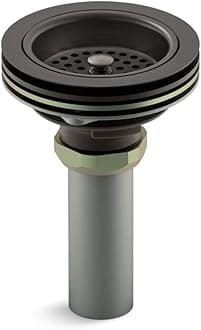 KOHLER K-8801-2BZ Duostrainer Sink Strainer, Oil-Rubbed Bronze, 1.5