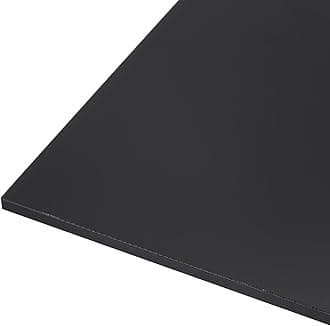 Rebower 1219 x 610 x 6mm HDPE Plastic Sheet, High Density Polyethylene Sheet Cutting Board Black Solid Block, [for Marine, DIY, Home Floor]