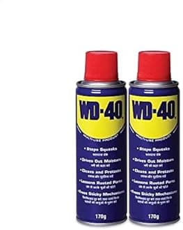 WD 40 Multipurpose 170g Spray for Auto Maintenance, Rust Remover, Lubricant, Loosens Stuck & Rust Parts, Removes Stain & Sticky Residue, Descaling, All purpose Protectant & Cleaning Agent (Pack of 2)
