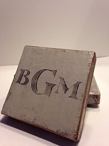 Rustic Monogram Pallet Wood Coaster