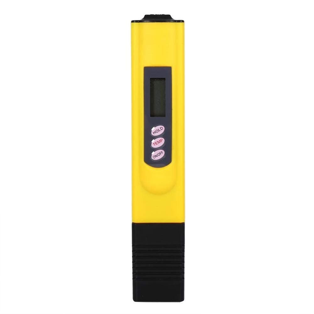 Digital Total Dissolved Solids Meter Or PH Meter Electrolyzer Iron Bars Water Quality Temperature Tester Pen (Yellow)