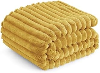 Bedsure GentleSoft Honey Fleece Blanket for Couch - Cozy Soft Blankets for Women, Cute Small Throws for Girls, 60x80 Inches