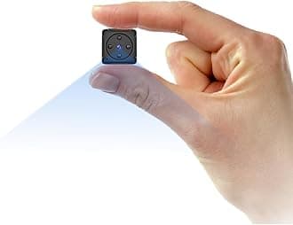 Mini Spy Camera Hidden, Full HD 1080P Portable Small Covert Home Nanny Cam with Motion Detection and Night Vision, Indoor/Outdoor Micro Security Surveillance Hidden Camera(No SD Card)