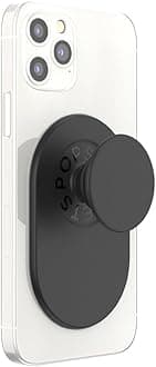 PopSockets Phone Grip Compatible with MagSafe, Pill-Shaped Grip - Black