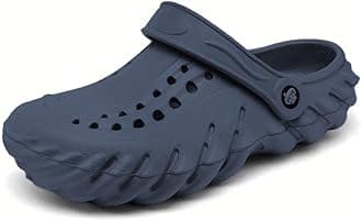 Extra Soft Men's Classic Casual Sports Clogs/Sandals with Adjustable Back Strap for Adult | Comfortable & Lightweight| Stylish & Anti-Skid| Waterproof & Everyday Use Mules for Gents/Boys