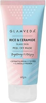 Rice & Ceramide Peel-Off Mask | Hydrating & Barrier-Strengthening | Brightens, Evens Tone & Reduces Signs of Aging |All Skin Types | 60g Pack of 1