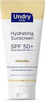 Hydrating Sunscreen for Dry Skin Lightweight, Photostable Sunscreen SPF 50 Broad Spectrum Sun Screen Protector SPF 50 Sunscreen for Women & Sunscreen for Men; Sun Cream with HA & Ceramide (50gm)