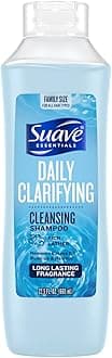 Suave Clarifying Shampoo, Family-Size – pH-Balanced & Hypoallergenic Daily Deep Cleansing Shampoo for Normal to Oily Hair, 22.5 Oz