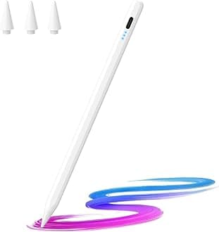 JAMJAKE Stylus Pen for iPad 2018-2025, 10 Mins Fast Charge with Tilt Sensitivity & Palm Rejection, Compatible with Apple iPad 6-11 Gen, iPad Air 3/4/5/M2/M3, iPad mini 5/6, iPad Pro 11"/12.9"/M4