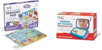 hand2mind Colors and Shapes Sensory Pad, Fine Motor Skills Toys for 3 Year Old, Sensory Toys & Mirror My Sounds Phoneme Set, Phonemic Awareness, Phonics Games, Letter Sounds