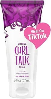 Curl Talk Ṅöẗ Ÿöüṛ Ṁöẗḧëṛ Frizz Control Defining Curl Cream 6 fl oz, Maximizes Definition – For All Curly Hair Types