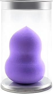 Gleva Powder Puff Soft Face Makeup Sponge, Loose powder Foundation Blending Sponges Set, Beauty Blender, Contouring, Wedge Triangle Shape Wet & Dry Tool Washable Reusable (Assorted)