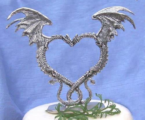 Dragon Heart Cake Topper