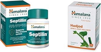 Himalaya Septilin Tablets - 60 Tablets and Himalaya Wellness Pure Herbs Hadjod Bone & Joint Wellness - 60 Tablet
